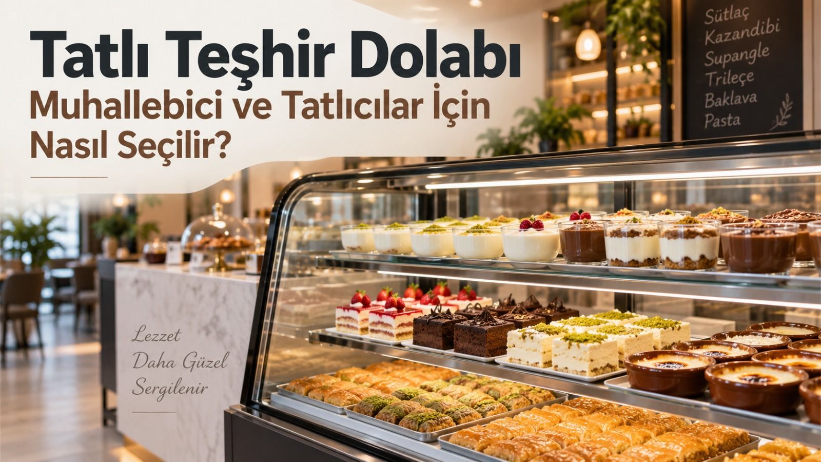Tatlı Teşhir Dolabı Muhallebici ve Tatlıcılar İçin Nasıl Seçilir?