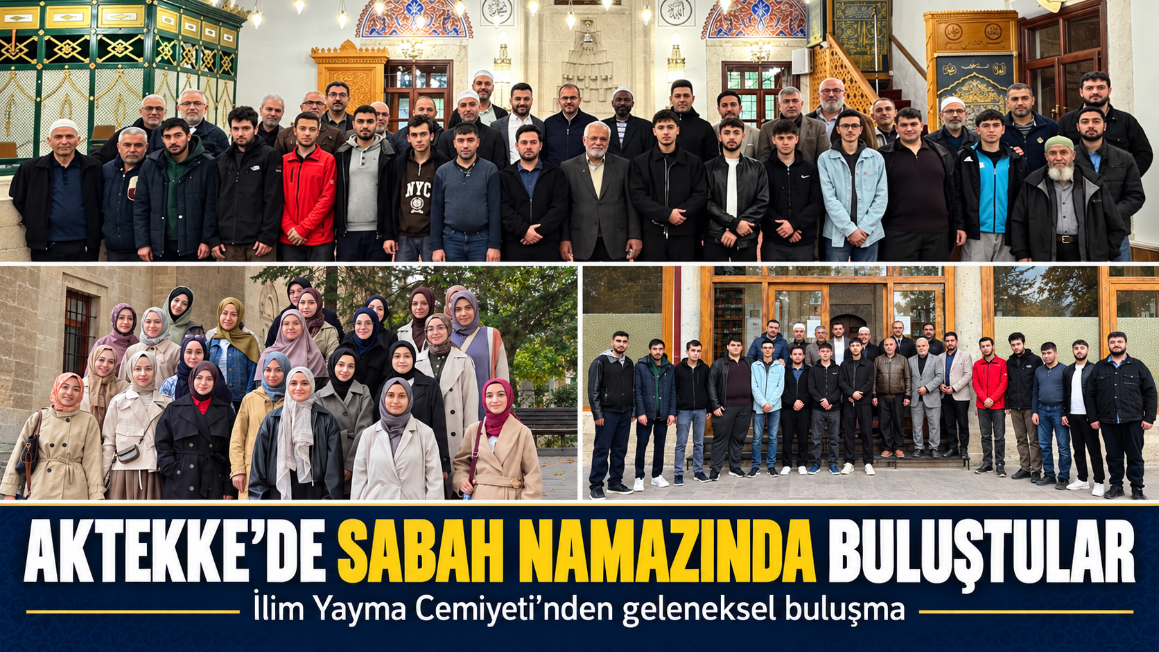 Karaman’da öğrenciler sabah namazında buluştu
